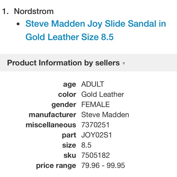 Steve Madden Joy Slide. Worn once. Some wear on sole; in good condition. - Picture 7 of 7